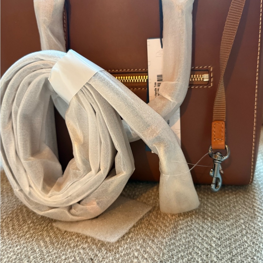 Dooney & Bourke Tan Leather Satchel - Picture 8 of 11